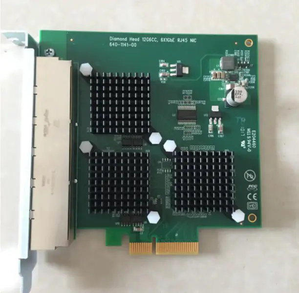 Diamond Head 12G6CC Gigabit Ethernet Network Card 6 Port PCI-E X4