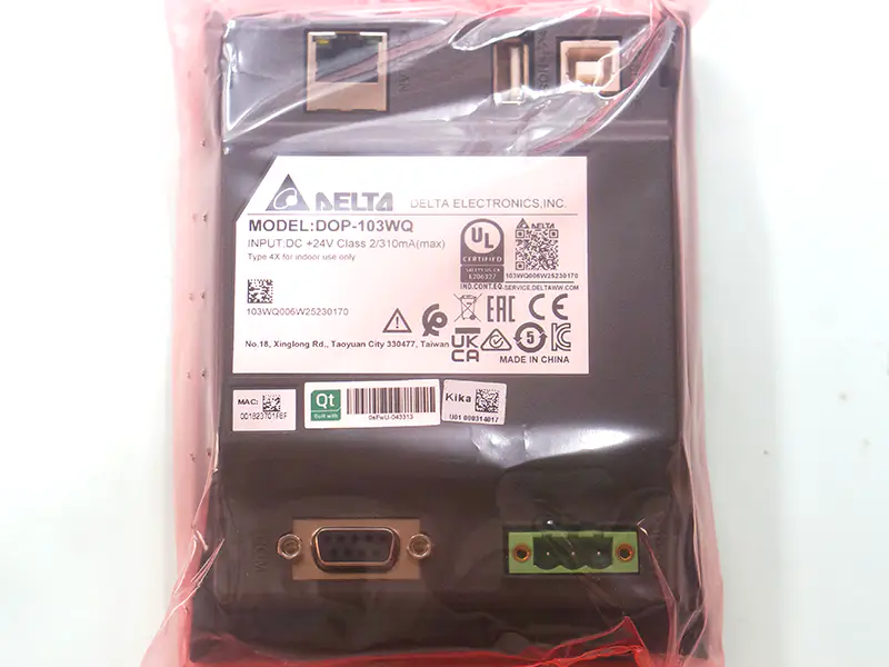 Delta DOP-103WQ HMI Screen