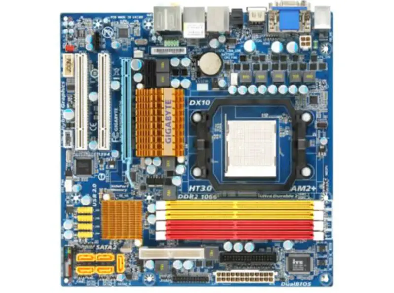 Gigabyte GA-MA78GPM-DS2H DDR2 SATA II-stasjonært hovedkort