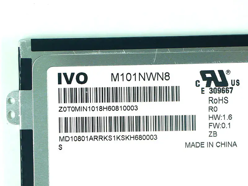 Lenovo M101NWN8 R0 N101BGE-L31 B101XTN01.1 LCD-skjermpanel