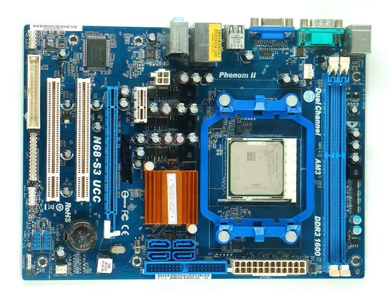 Asrock Asrock AM3 integrert lite N68-S3 UCC-hovedkort
