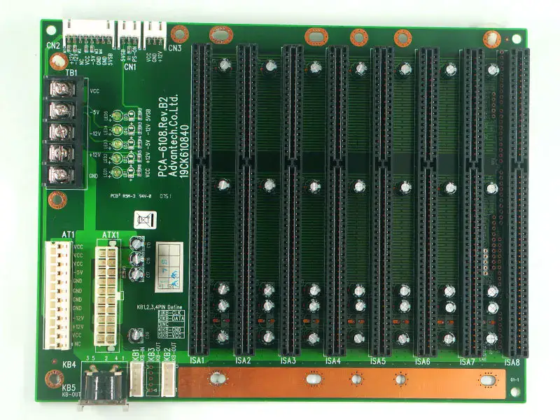 Advantech IPC-6608 PCA-6108 Rev.B2 8-spors industrielt bakplan