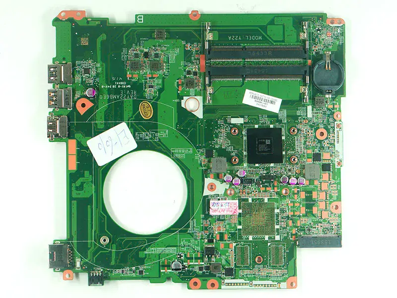 HP 809988-001 809988-501 809988-601 DAY22AMB6E0 E1-6010U DDR3-hovedkort