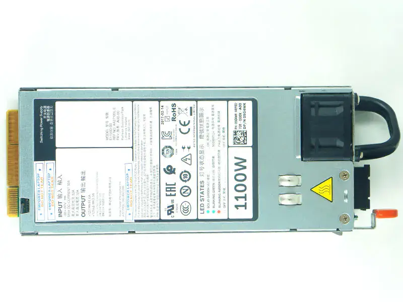 1100W DC strømforsyning PSU for Dell R620 R630 R720 R730XD R520 NX3200 1100W 5G4WK Y1MGX E1100D-S0