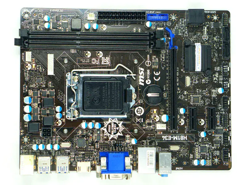 MSI H81M-E34 hovedkort LGA1150 DDR3