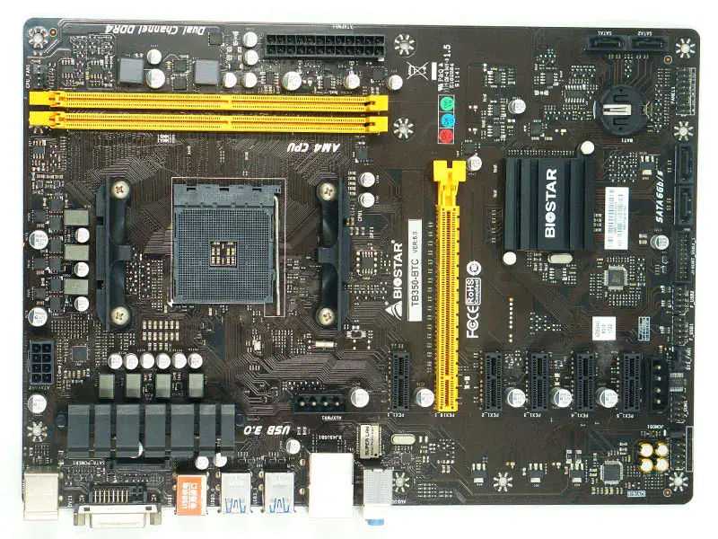 Biostar TB350-BTC hovedkort Socket AM4 DDR4