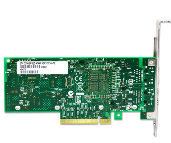Original Intel X520-T2 X540-T2 10Gps RJ45 PCI-E E10G42BT Ethernet konvergert nettverkskort