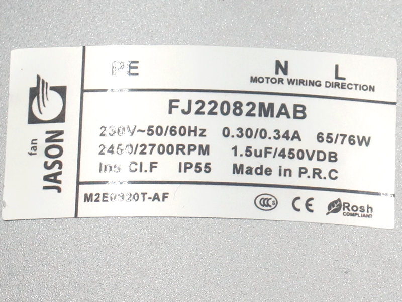 JASON FJ22082MAB Fan