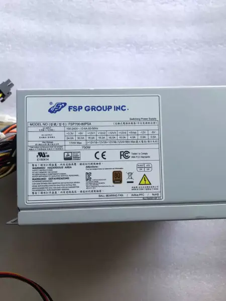 FSP/Advantech 80plus Bronze 700W Power Supply FSP700-80PSA PS8-700ATX-ZE SPI700A8BB FSP650-80GH