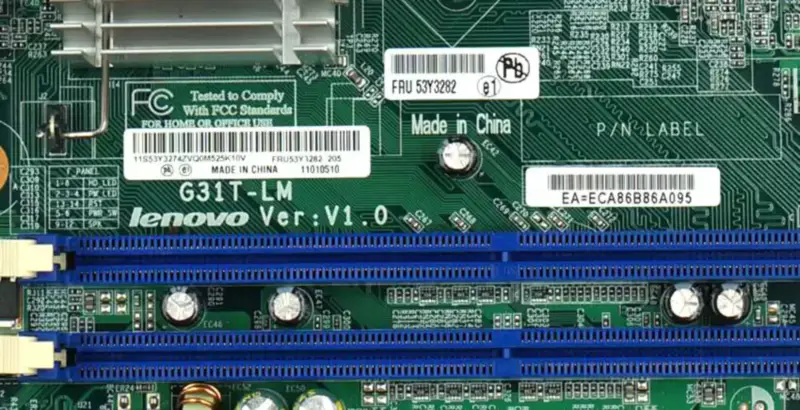 Lenovo G31T-LM V1.0 T4900V M6900 45C2882 53Y3282 hovedkort