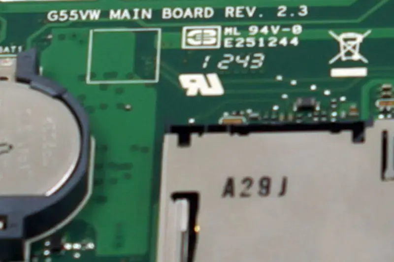 Asus G55VW hovedkort