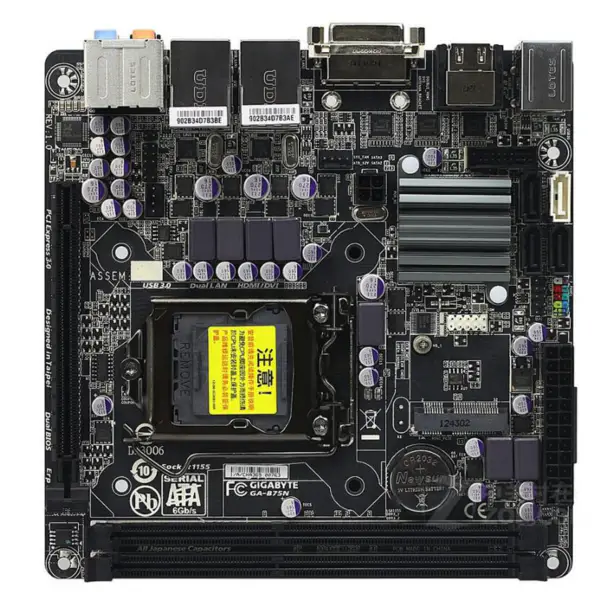 Gigabyte GA-B75N hovedkort LGA 1155 DDR3