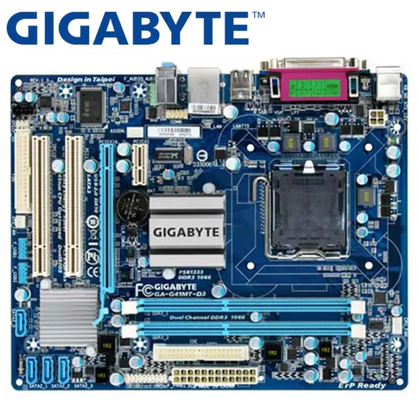 Gigabyte GA-G41MT-D3 Desktop Motherboard G41 Socket LGA 775 For Core 2 Pentium Celeron DDR3 8G