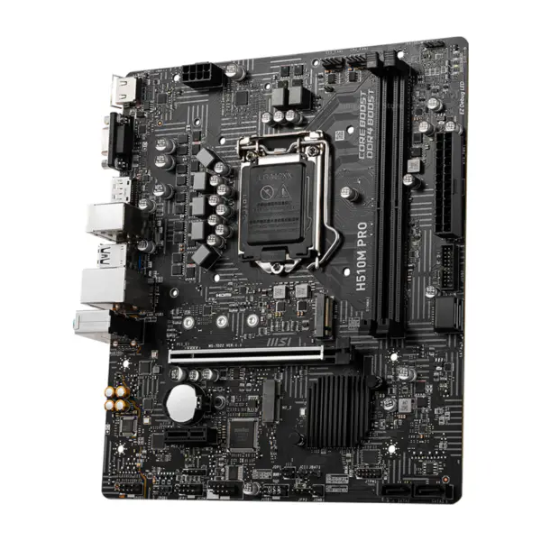 MSI H510M PRO hovedkort PCI-E 4.0 DDR4 64 GB SATA III Intel 11th Gen Micro ATX USB3.2
