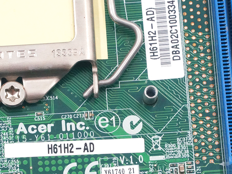 Acer LGA 1155 H61H2-AD hovedkort