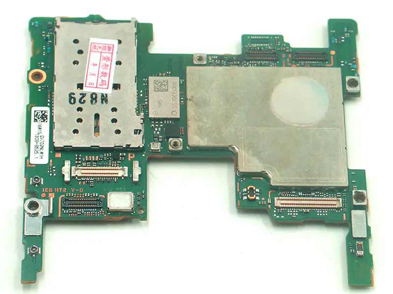Sony XZ2 H8216 hovedkort med ett SIM-kortspor