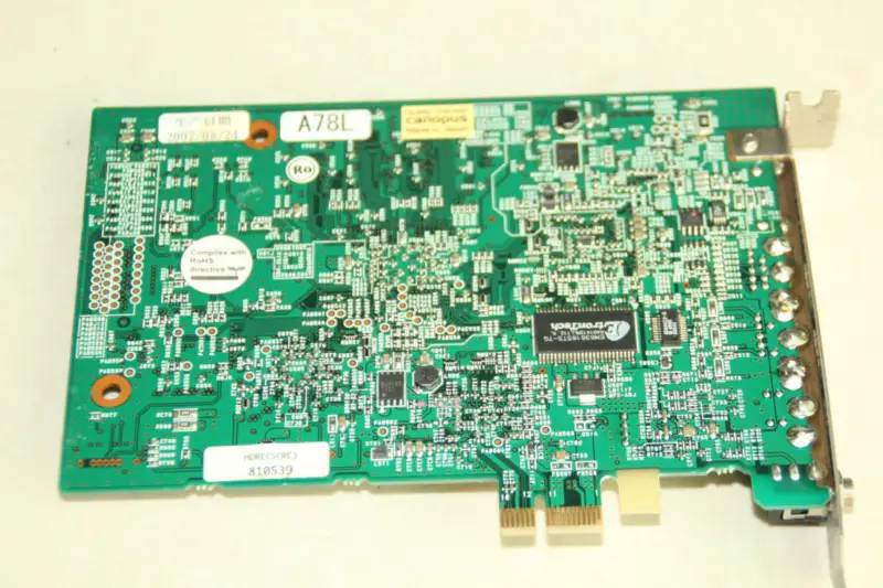 Canopus HDRECS Z08-PC-703 Pegasus Multi-format Real-time Video Editing Acquisition Card