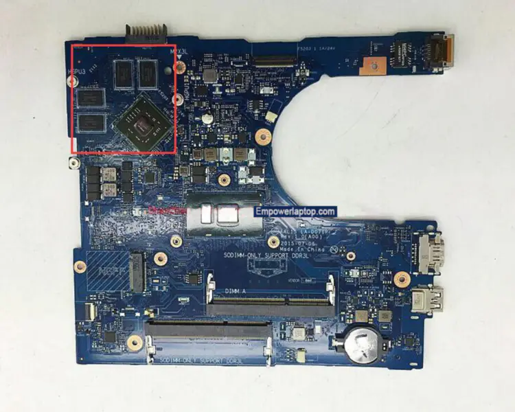 Dell 5559 AAL15 LA-D071P hovedkort