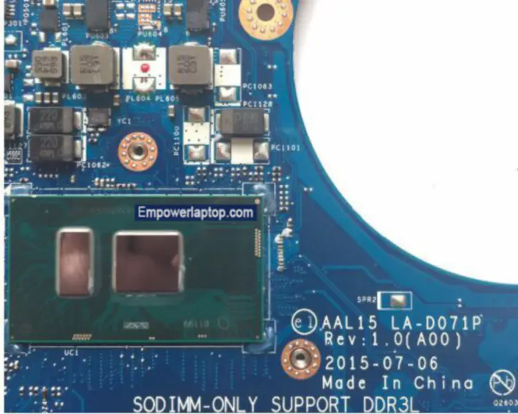 Dell 5559 AAL15 LA-D071P hovedkort