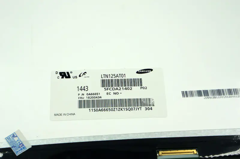 12,5 tommers LTN125AT01 B125XW01 B125XW01 V.0 LP125WH2 TLB1 for lenovo U260 U201 X220 X220I LCD-skjerm LCD