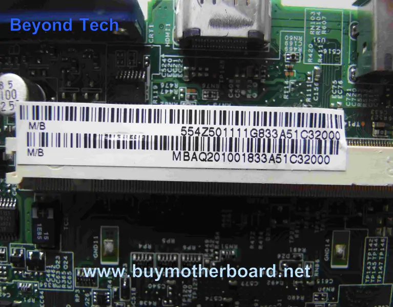Acer MBAQ201001 hovedkort for AS5730 5930 5330