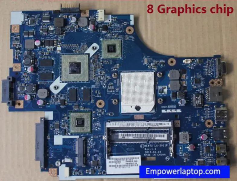 Acer 5551 5552G 75 LA-5911P MBWM602001 hovedkort