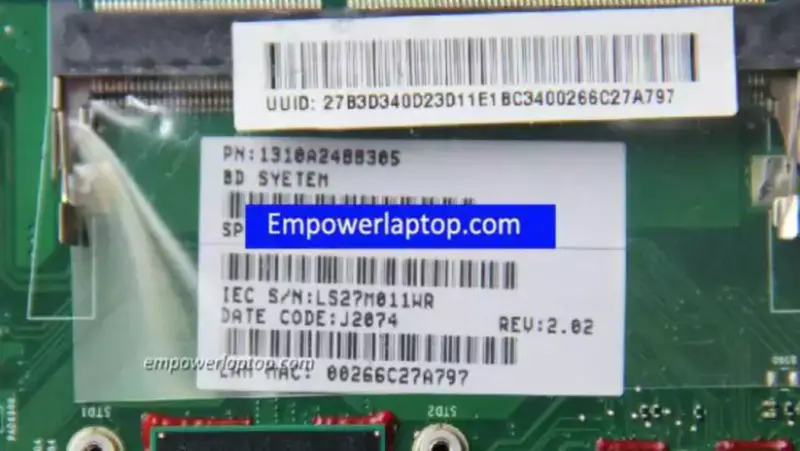 Toshiba NB510 V000268040 6050A2488301-MB-A02 N2800 Motherboard