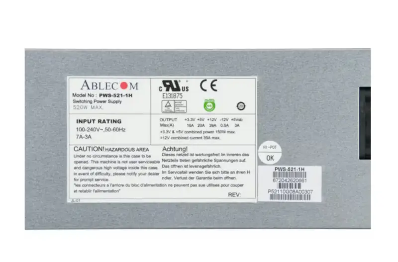 Supermicro PWS-521-1H Power Supply