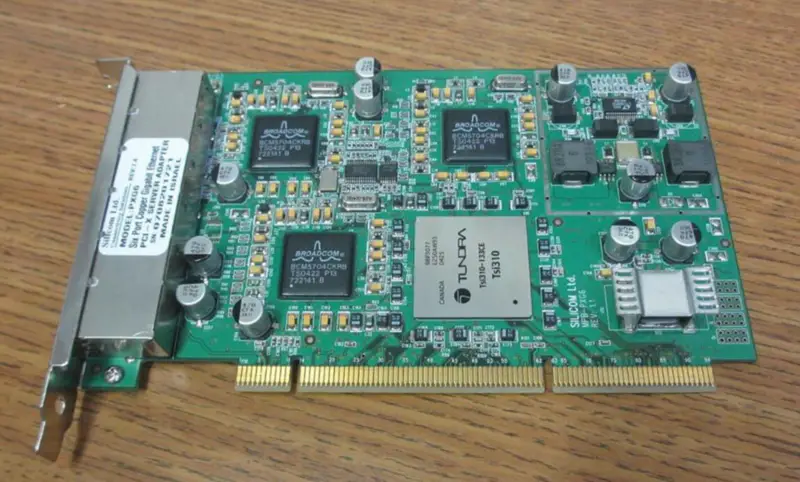 SILICOM PXG6 PCI-X-serverkort med seks porter for Gigabit Ethernet-kobber