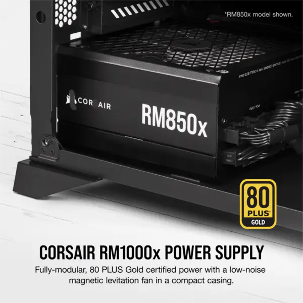 Cors Air strømforsyningsenheter Psu Rm1000x 1000w Gold Full Module Fan Start-stop Intelligent Wake-up Rps0125 Support Rtx 4090