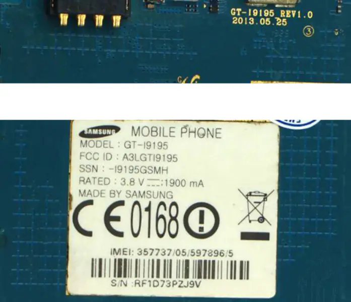 Samsung Galaxy S4 Mini i9195 ulåst hovedkort