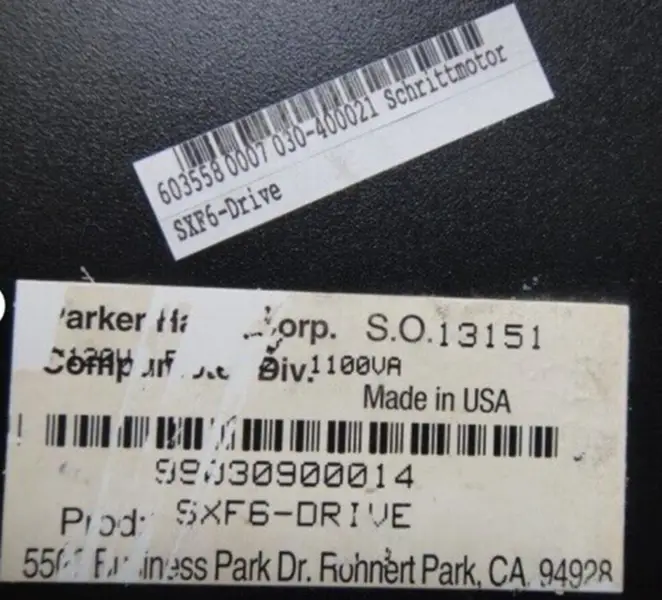 PARKER SXF6-DRIVE driver