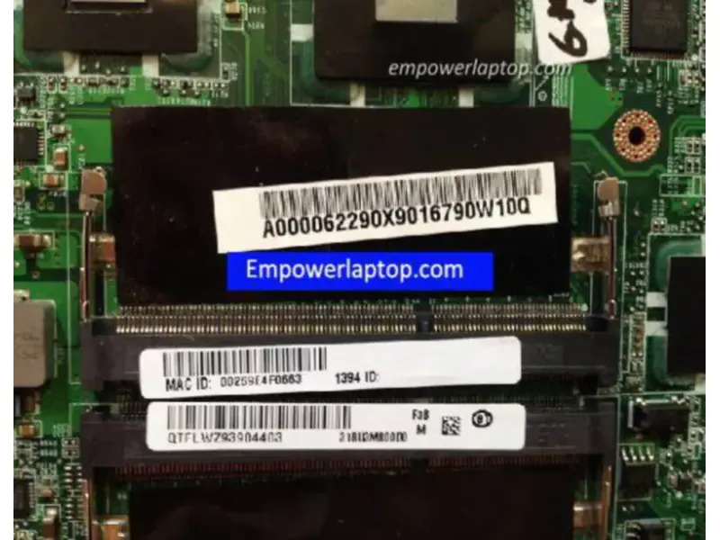 Toshiba T130 A000062290 DA0BU3MB8F0 hovedkort