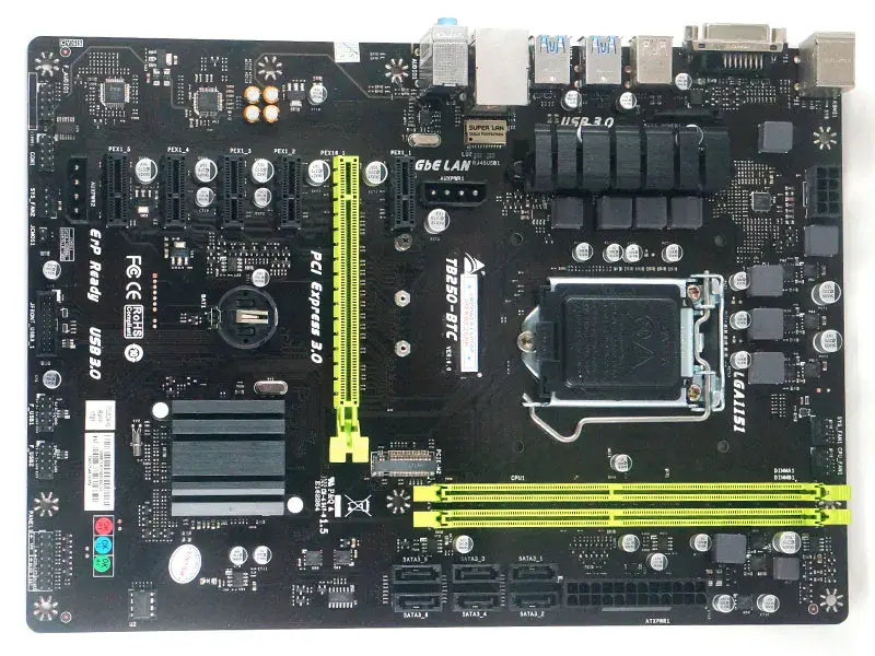 Biostar TB250-BTC hovedkort TB250 LGA1151 6PCIE PC