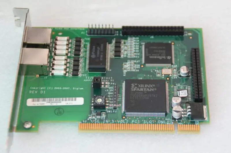 Digium Wildcard TE205P Dual Port ISDN PCI-kort for industrielle hovedkort