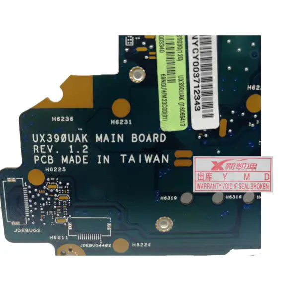 ASUS ZenBook 3 UX390 UX390U UX390UA UX390UAK Hovedkort