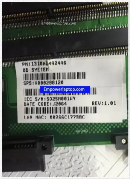 Toshiba satellite P875 GL10FG 6050A2492401 hovedkort