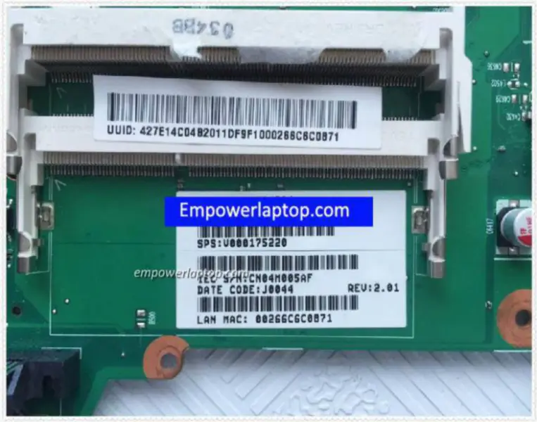 Toshiba L510 V000175220 hovedkort