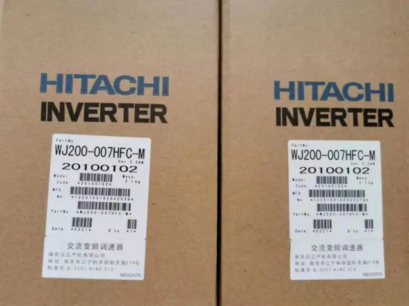 HITACHI INVERTER WJ200-007HFC-M 0,75KW NY