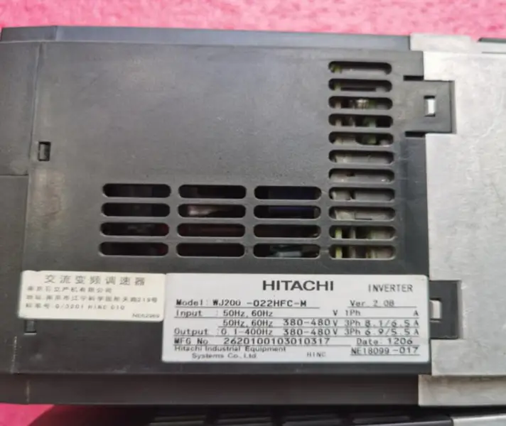 HITACHI INVERTER WJ200-022HFC-M 2.2KW NY