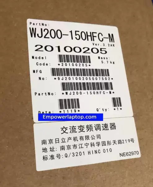 HITACHI INVERTER WJ200-150HFC-M 15KW NEW