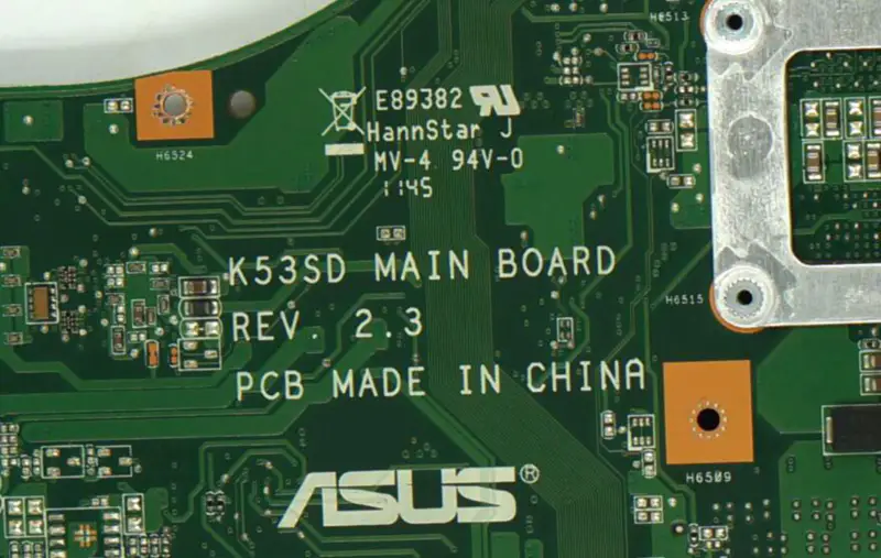 Asus X53E hovedkort