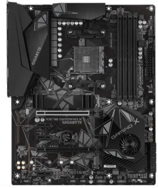 Gigabyte X570 GAMING X hovedkort ATX AMD X570/M.2/DDR4/Double Channels/SSD/128G