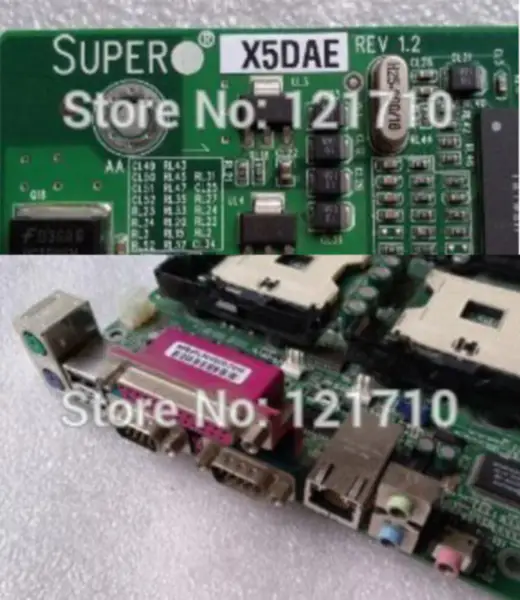 Supermicro X5DAE REV 1.2 dual 604 socket Industrielt utstyrskort
