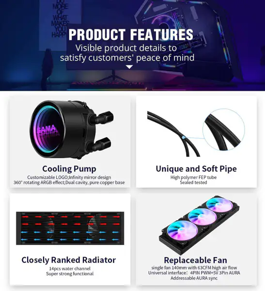 Copper Radiator Heatsink Cpu Liquid Cooler Plate Water Cooling