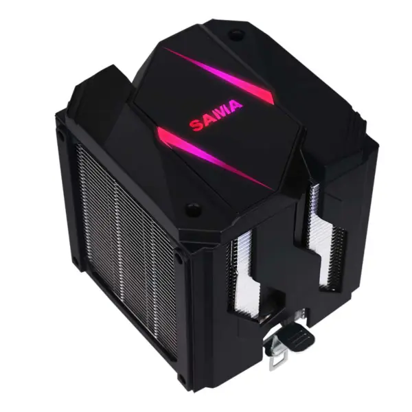 Service CPU-kjøler 90 mm Argb CPU-kjøling 4 kjøleribbe kompatibel med Intel og Amd