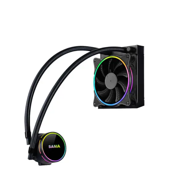 Sama 120mm Radiator Rainbow Pc Para Cpu Rgb Liquid Cooler Block Computer Cpu Water Coolers