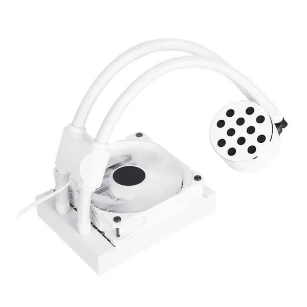 Sama 12cm Aio Cpu Cooler Radiator Copper Display Water Liquid Cooling Pc Cpu Cooler Rgb Glow With Lower Noise Pump
