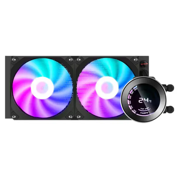 Sama 240 Cpu Water Cooler Heat Sink Accept 12600k 115x /2700/3600/5950x Cpu Radiator Cooling With Rgb Cooler Fan Cpu Liquid Cool