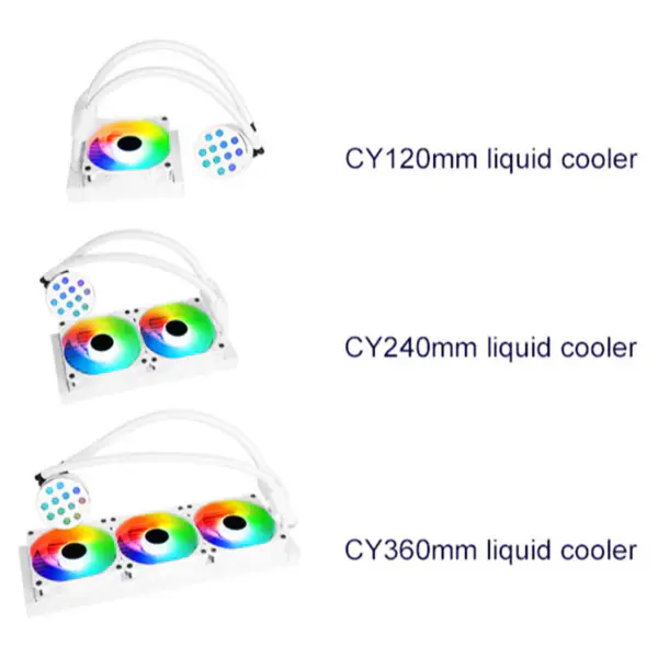 Sama 240mm Radiator Rainbow Pc Para Cpu Rgb Liquid Cooler Block Computer Cpu Water Coolers And Cooling Fan Systems For Pc Cpu